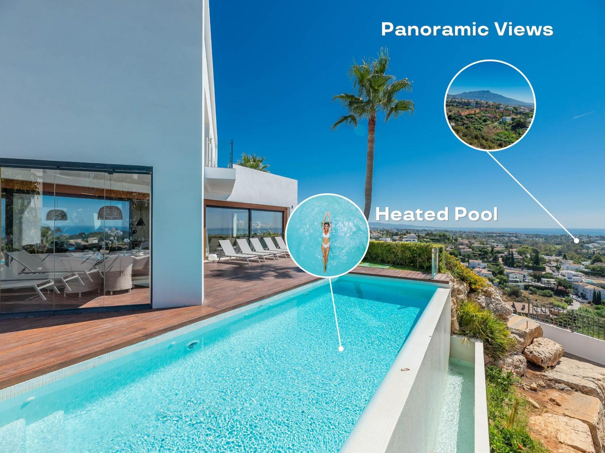 Vacation Marbella I Villa Paraiso The View, Infinity Heated Pool, Sea View, 24-7 Security, Golf Courses Естепона Екстериор снимка